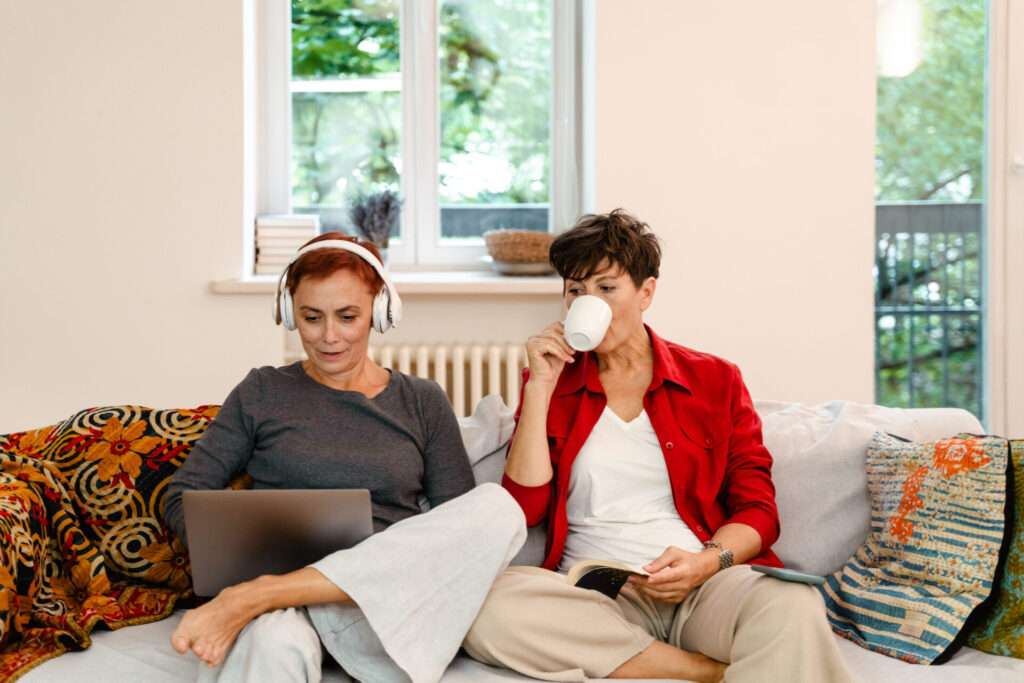 Recommended Relationship Podcasts 1 queer couple listen to relationship improvement podcasts in Reno, NV together